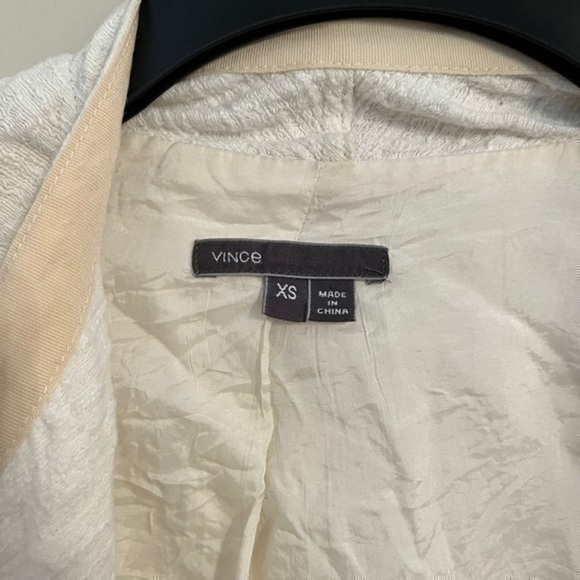 Vince White Frise Cotton Asymmetrical Zip Moto Jacket - Picture 5 of 10